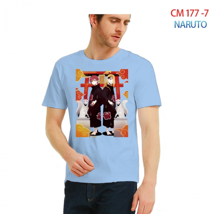 Naruto Printed short-sleeved cotton T-shirt from S to 3XL CM-177-7