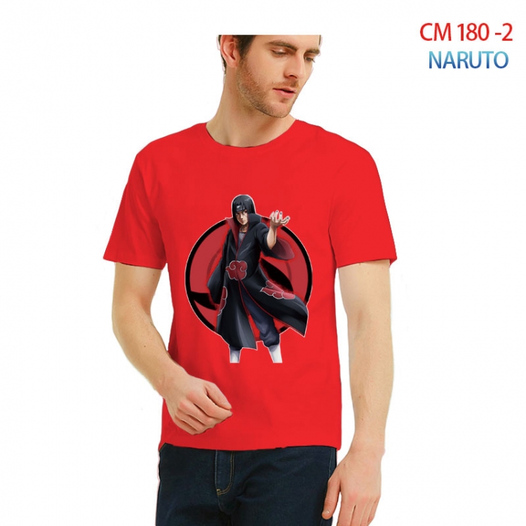 Naruto Printed short-sleeved cotton T-shirt from S to 3XL CM-180-2