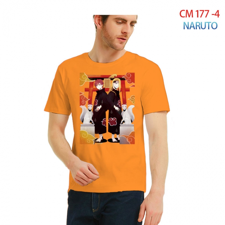 Naruto Printed short-sleeved cotton T-shirt from S to 3XL CM-177-4