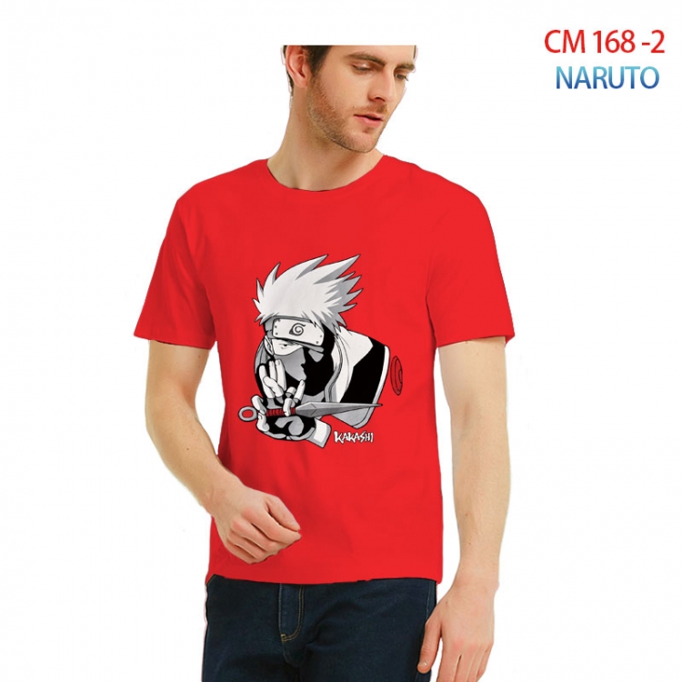 Naruto Printed short-sleeved cotton T-shirt from S to 3XL CM-168-2