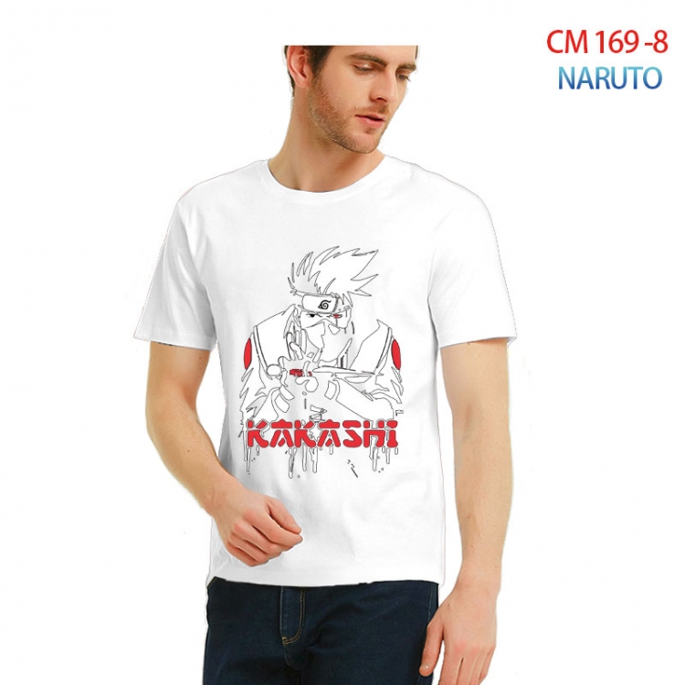 Naruto Printed short-sleeved cotton T-shirt from S to 3XL CM-169-8