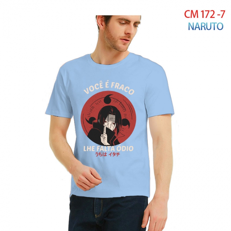 Naruto Printed short-sleeved cotton T-shirt from S to 3XL CM-172-7