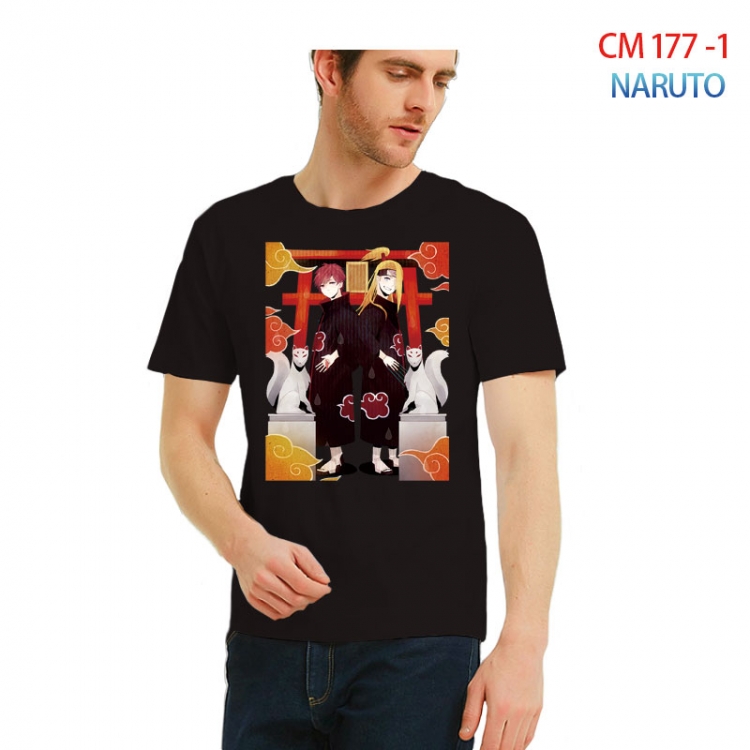 Naruto Printed short-sleeved cotton T-shirt from S to 3XL CM-177-1