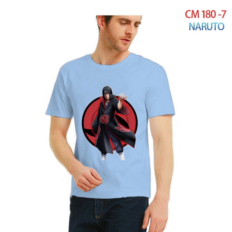 Naruto Printed short-sleeved cotton T-shirt from S to 3XL CM-180-7