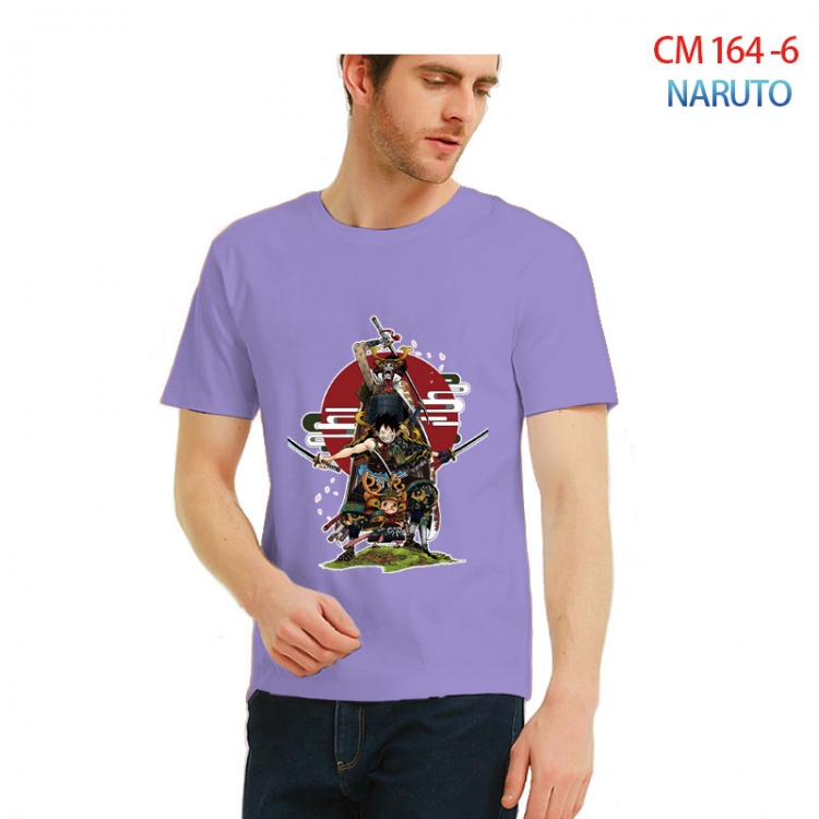 Naruto Printed short-sleeved cotton T-shirt from S to 3XL CM-164-6