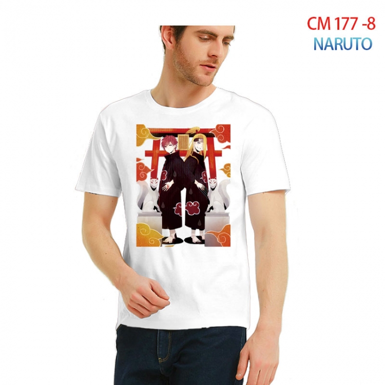 Naruto Printed short-sleeved cotton T-shirt from S to 3XL CM-177-8
