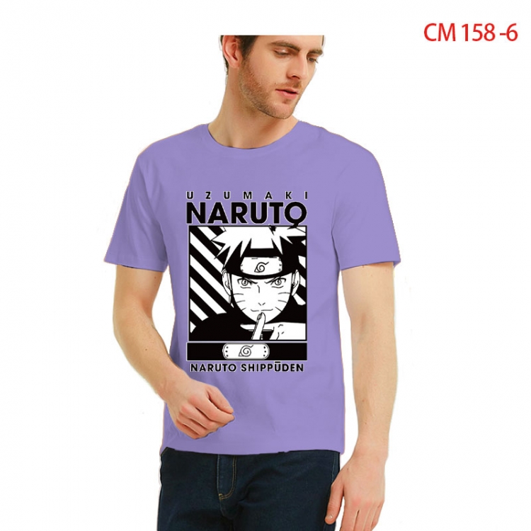 Naruto Printed short-sleeved cotton T-shirt from S to 3XL CM-158-6
