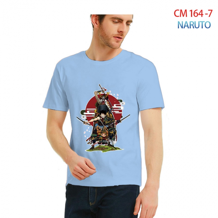 Naruto Printed short-sleeved cotton T-shirt from S to 3XL CM-164-7