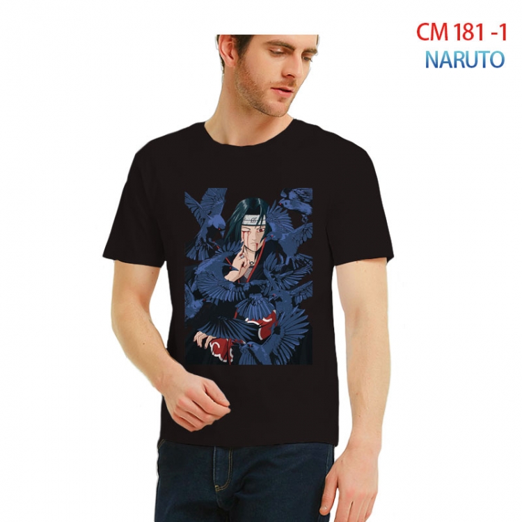 Naruto Printed short-sleeved cotton T-shirt from S to 3XL CM-181-1