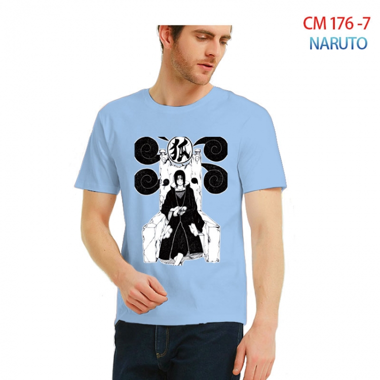Naruto Printed short-sleeved cotton T-shirt from S to 3XL CM-176-7