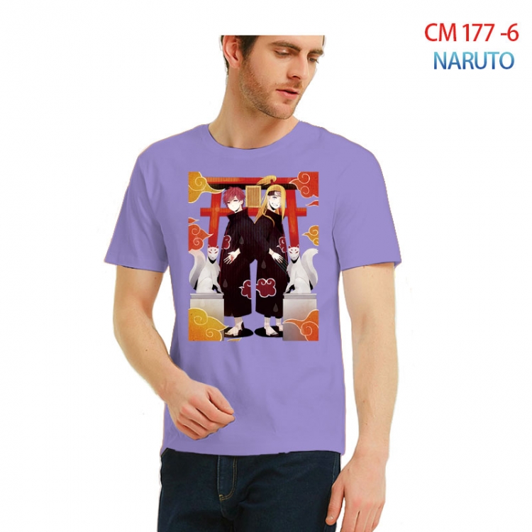 Naruto Printed short-sleeved cotton T-shirt from S to 3XL CM-177-6