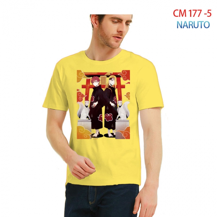 Naruto Printed short-sleeved cotton T-shirt from S to 3XL CM-177-5