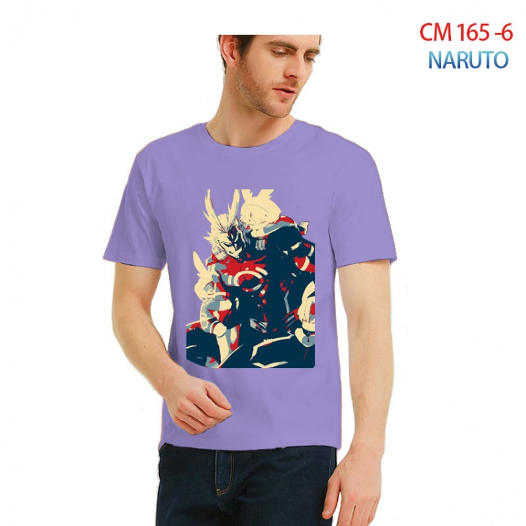 Naruto Printed short-sleeved cotton T-shirt from S to 3XL CM-165-6