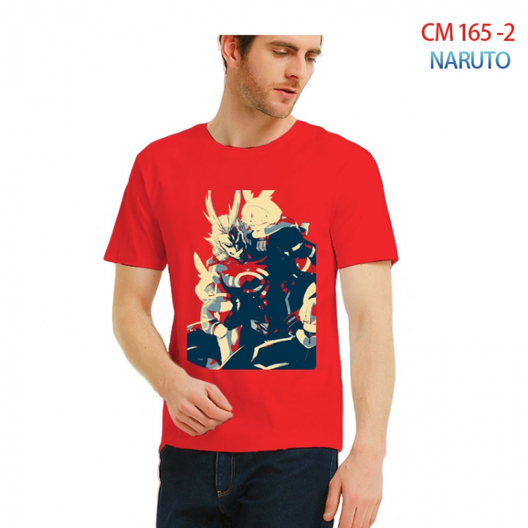 Naruto Printed short-sleeved cotton T-shirt from S to 3XL CM-165-2