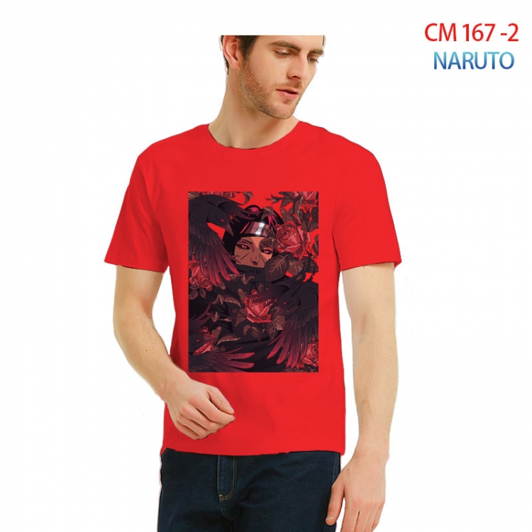 Naruto Printed short-sleeved cotton T-shirt from S to 3XL CM-167-2