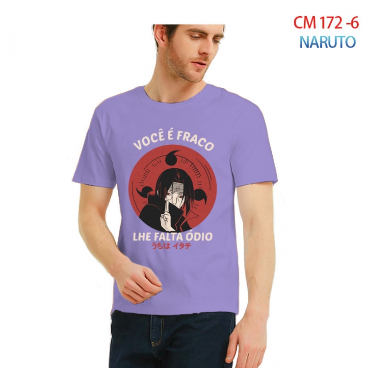 Naruto Printed short-sleeved cotton T-shirt from S to 3XL CM-172-6