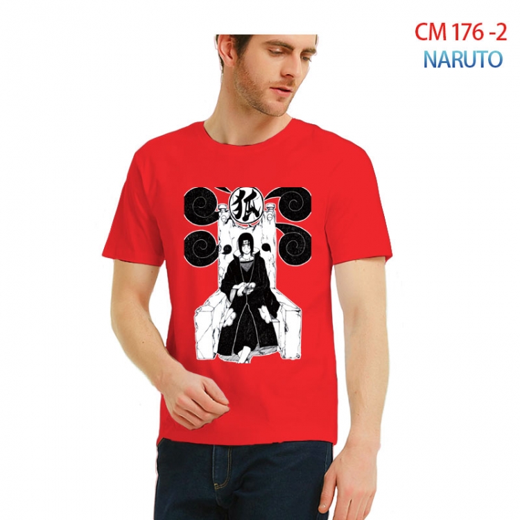 Naruto Printed short-sleeved cotton T-shirt from S to 3XL CM-176-2