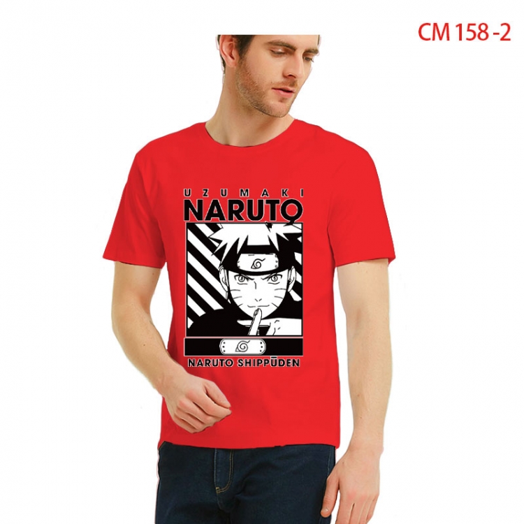 Naruto Printed short-sleeved cotton T-shirt from S to 3XL CM-158-2