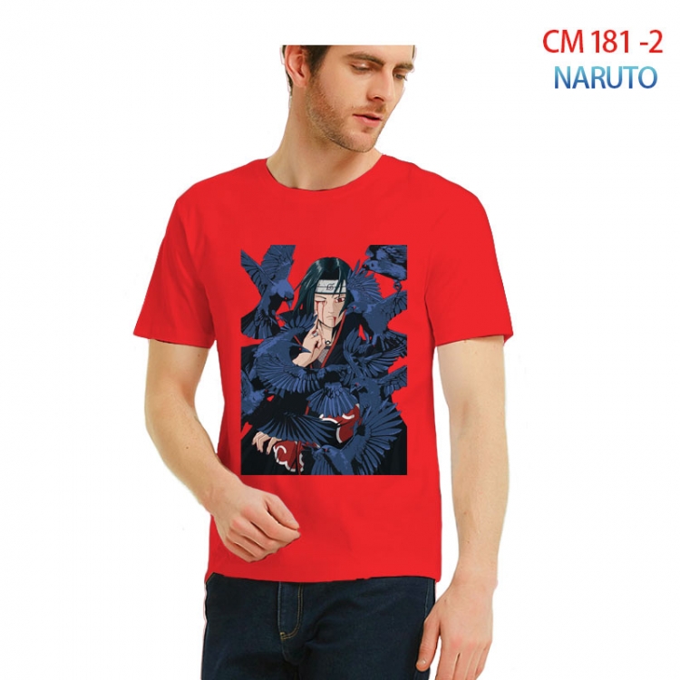 Naruto Printed short-sleeved cotton T-shirt from S to 3XL CM-181-2