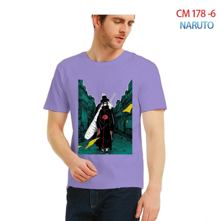 Naruto Printed short-sleeved cotton T-shirt from S to 3XL CM-178-6