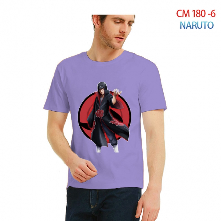 Naruto Printed short-sleeved cotton T-shirt from S to 3XL CM-180-6