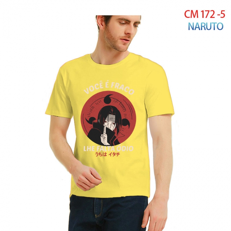 Naruto Printed short-sleeved cotton T-shirt from S to 3XL CM-172-5