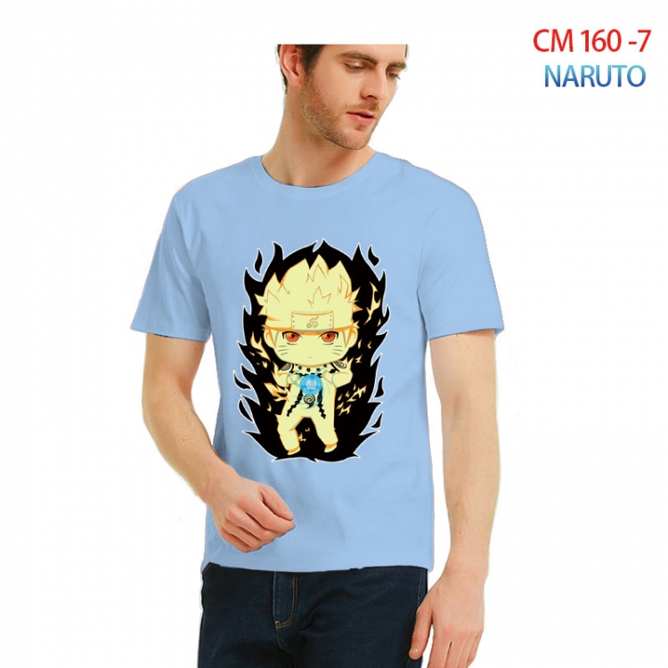 Naruto Printed short-sleeved cotton T-shirt from S to 3XL  CM-160-7