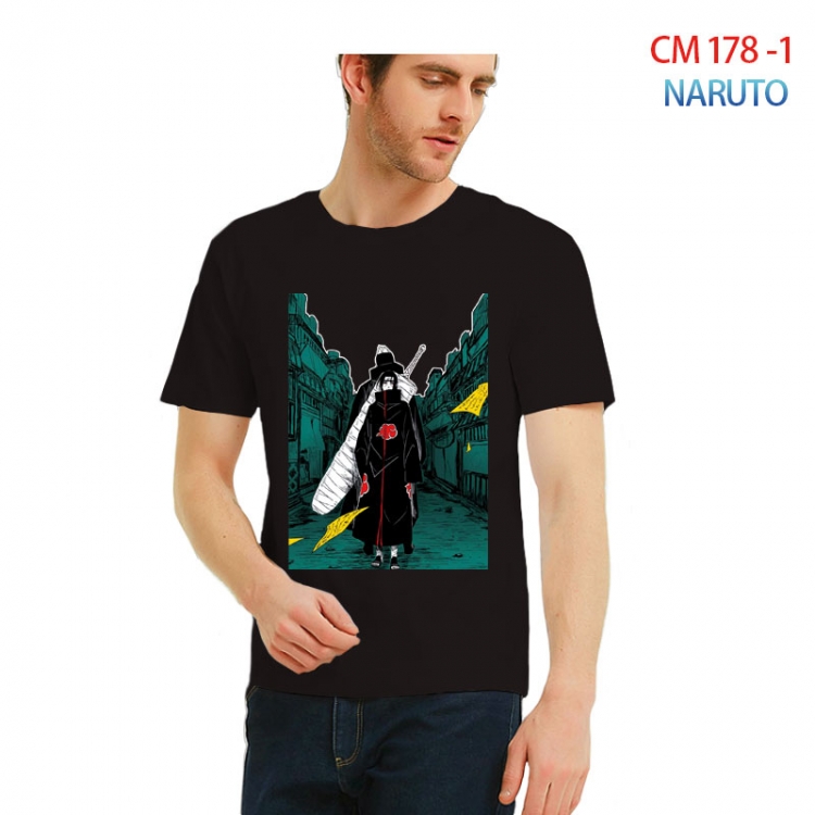 Naruto Printed short-sleeved cotton T-shirt from S to 3XL CM-178-1