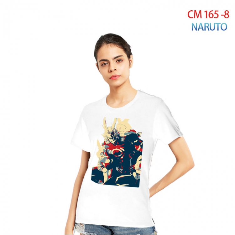 Naruto Women's Printed short-sleeved cotton T-shirt from S to 3XL CM-165-8