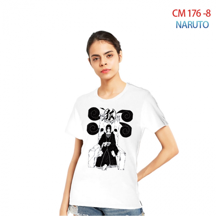 Naruto Women's Printed short-sleeved cotton T-shirt from S to 3XL CM-176-8