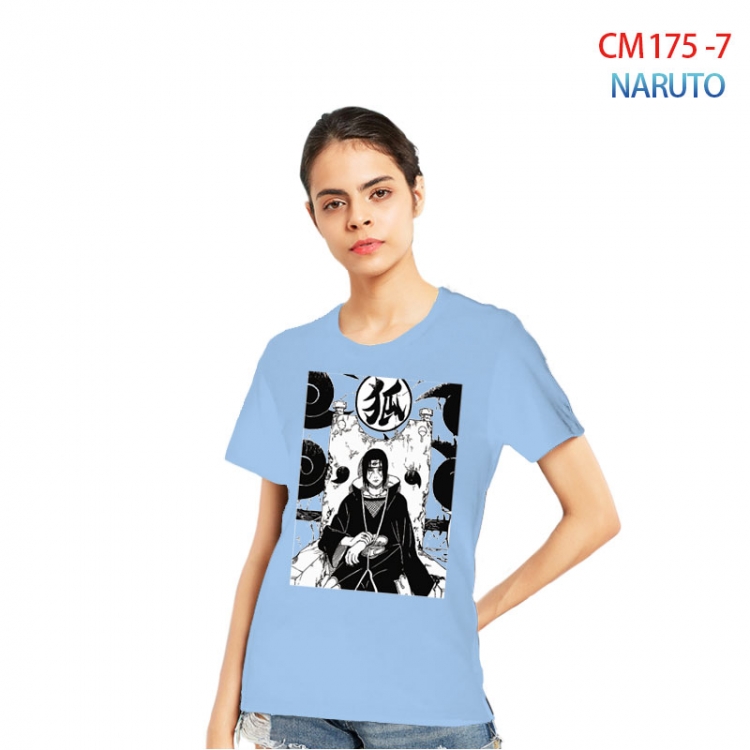 Naruto Women's Printed short-sleeved cotton T-shirt from S to 3XL CM-175-7