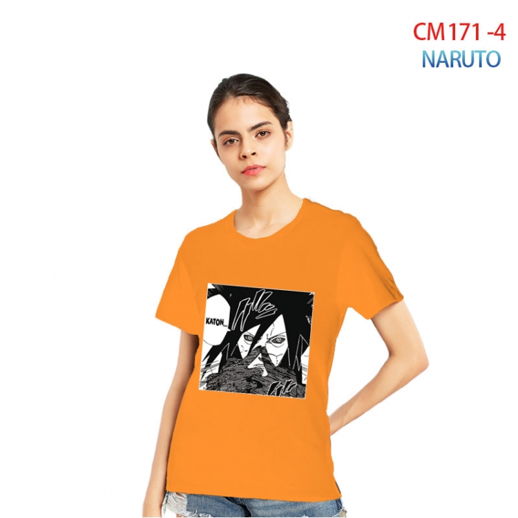 Naruto Women's Printed short-sleeved cotton T-shirt from S to 3XL CM-171-4