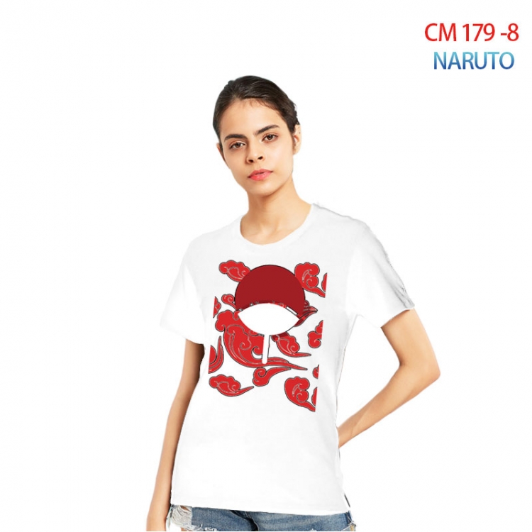 Naruto Women's Printed short-sleeved cotton T-shirt from S to 3XL CM-179-8