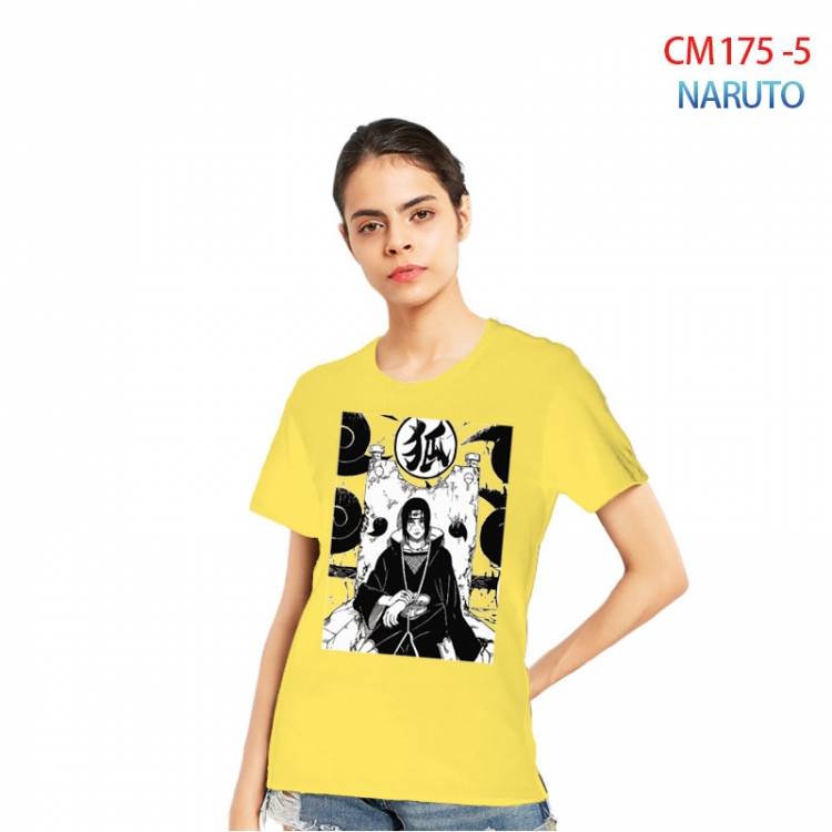 Naruto Women's Printed short-sleeved cotton T-shirt from S to 3XL CM-175-5