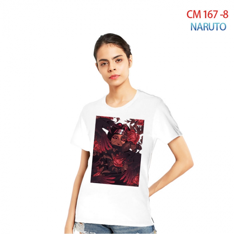 Naruto Women's Printed short-sleeved cotton T-shirt from S to 3XL CM-167-8