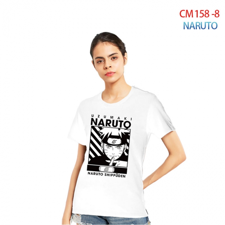 Naruto Women's Printed short-sleeved cotton T-shirt from S to 3XL  CM-158-8