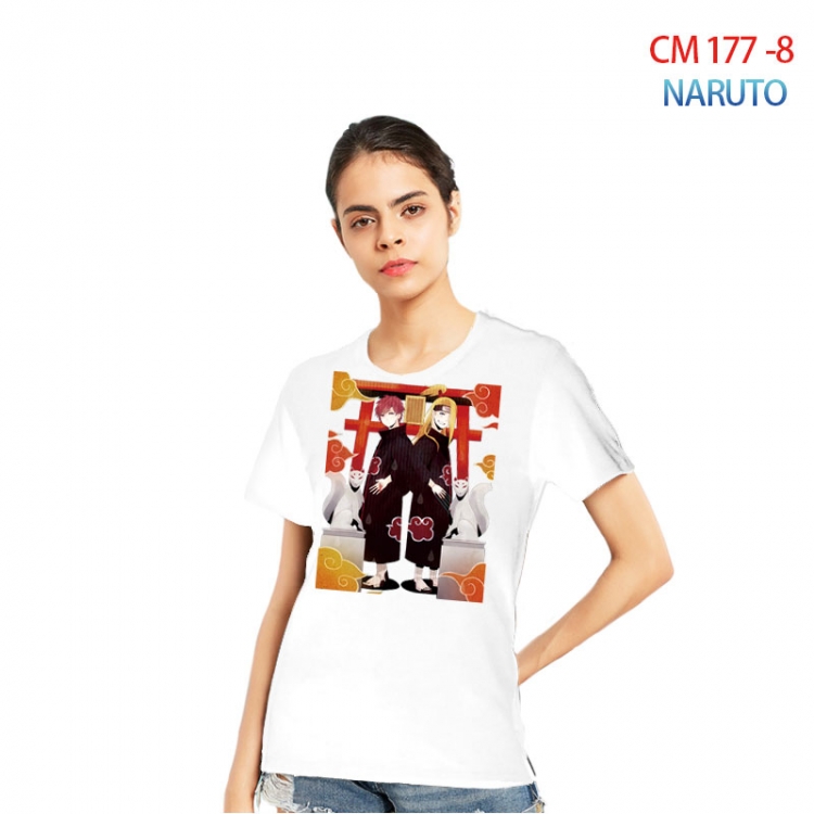 Naruto Women's Printed short-sleeved cotton T-shirt from S to 3XL CM-177-8