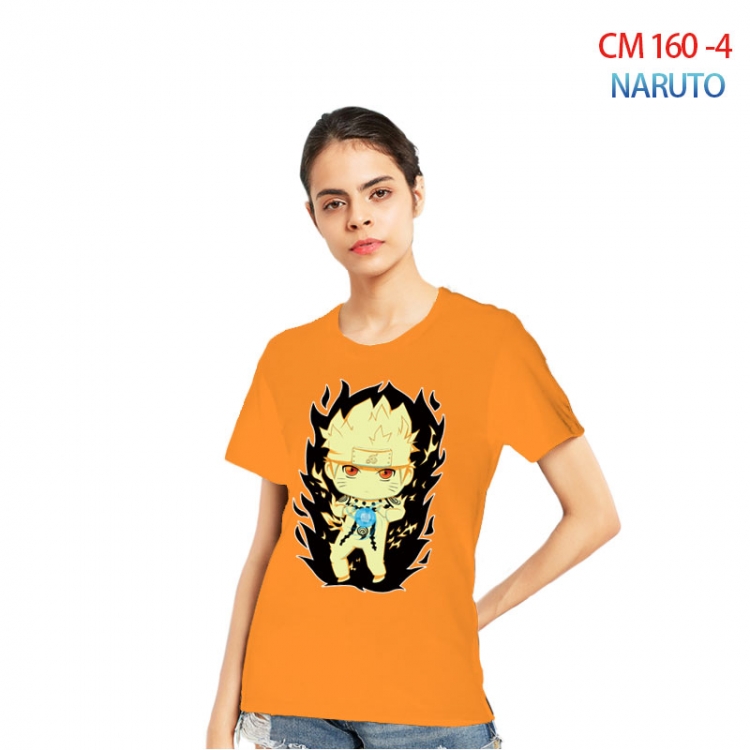 Naruto Women's Printed short-sleeved cotton T-shirt from S to 3XL  CM-160-4