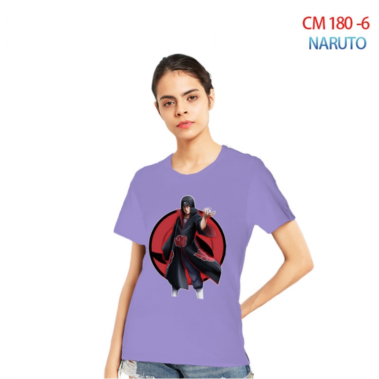 Naruto Women's Printed short-sleeved cotton T-shirt from S to 3XL CM-180-6