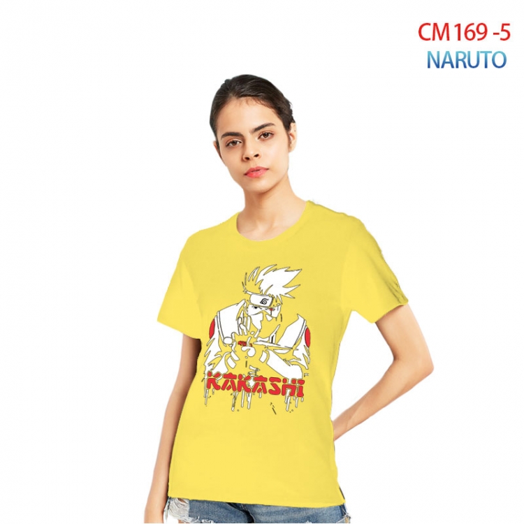 Naruto Women's Printed short-sleeved cotton T-shirt from S to 3XL CM-169-5