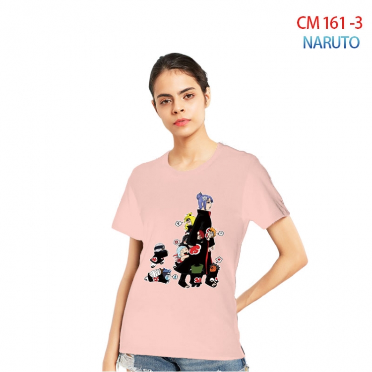 Naruto Women's Printed short-sleeved cotton T-shirt from S to 3XL  CM-161-3