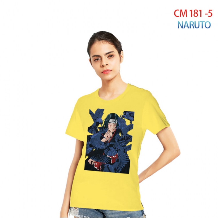 Naruto Women's Printed short-sleeved cotton T-shirt from S to 3XL CM-181-5