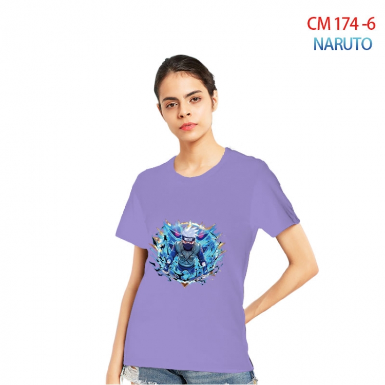 Naruto Women's Printed short-sleeved cotton T-shirt from S to 3XL  CM-174-6