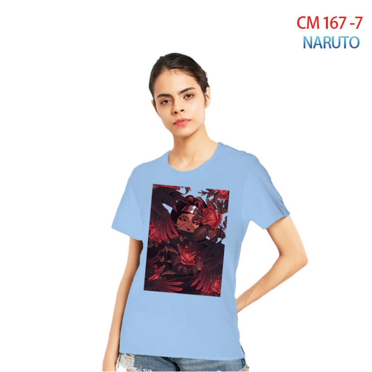 Naruto Women's Printed short-sleeved cotton T-shirt from S to 3XL CM-167-7