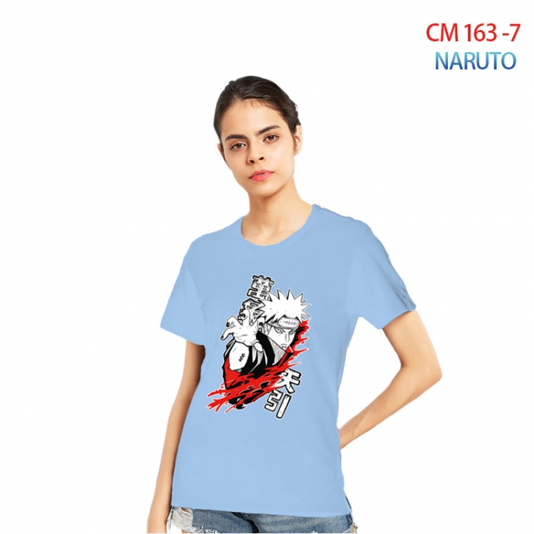 Naruto Women's Printed short-sleeved cotton T-shirt from S to 3XL CM-163-7