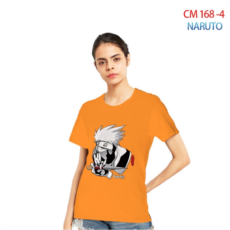 Naruto Women's Printed short-sleeved cotton T-shirt from S to 3XL  CM-168-4
