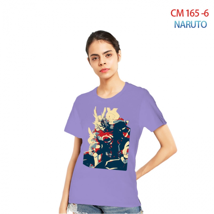 Naruto Women's Printed short-sleeved cotton T-shirt from S to 3XL CM-165-6