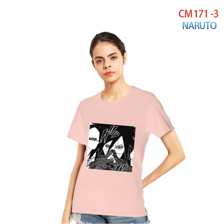 Naruto Women's Printed short-sleeved cotton T-shirt from S to 3XL CM-171-3