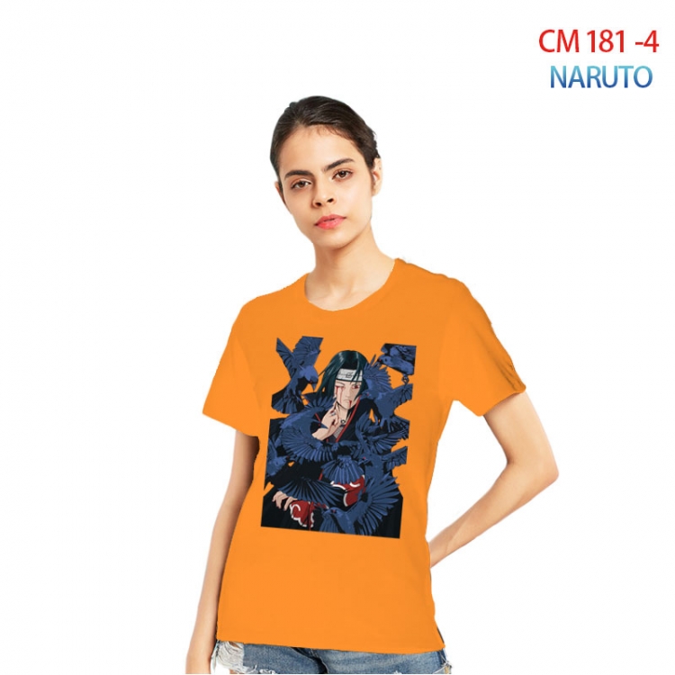 Naruto Women's Printed short-sleeved cotton T-shirt from S to 3XL  CM-181-4