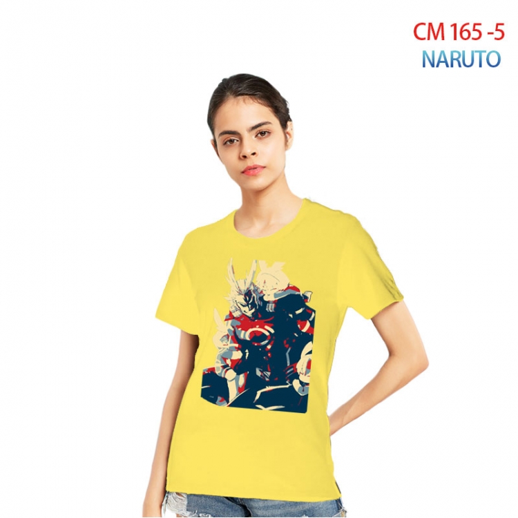 Naruto Women's Printed short-sleeved cotton T-shirt from S to 3XL CM-165-5